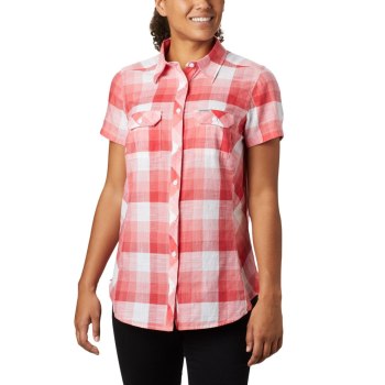 Columbia Cape Alava Short Sleeve, Camisa Rojos Marrom Para Mujer | 961084-LYX